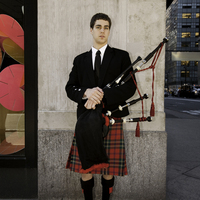 Bagpiper on 5th Ave, New York City