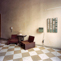 Time Clock in Office, Havana, Cuba