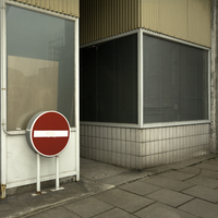 Entrances to Parking Lot, Hamburg, Germany