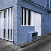 Blue Carport, Mexico City, Mexico