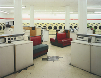 Laundromat, Sunset over Dryers, Columbus, Ohio