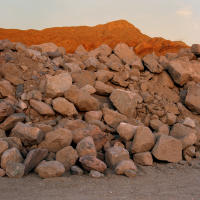 Rock Rubble by the Rio Grande, TorC, New Mexico